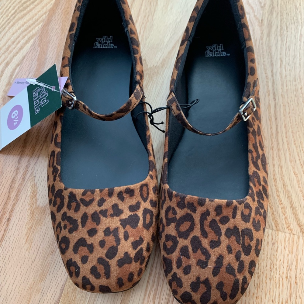 Wild Fable Women's Brown Leopard Flats